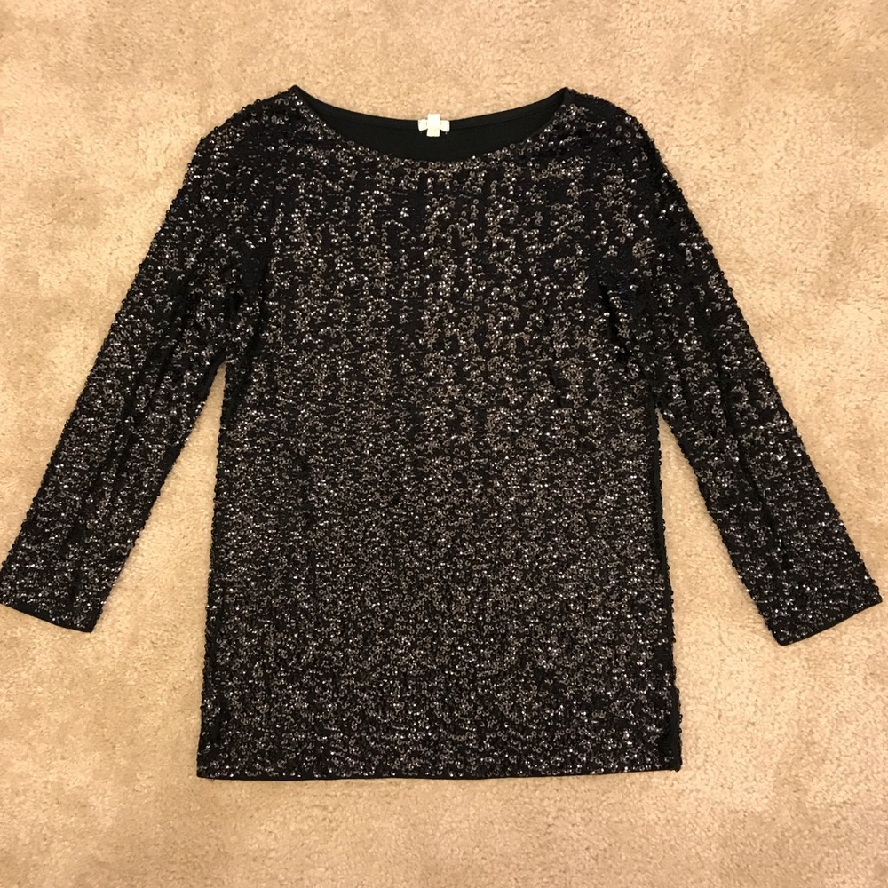 JCrew sequin top!